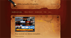 Desktop Screenshot of bibleactualiteprophetie.com
